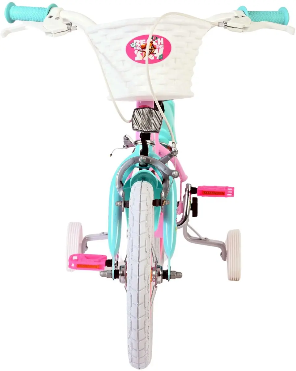 Volare Paw Patrol Kinderfiets 14 inch - Roze - Twee handremmen