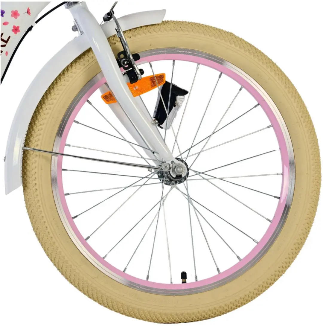 Volare Blossom Kinderfiets 20" - 3 Versnellingen - Wit