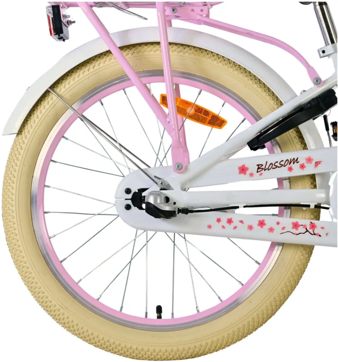 Volare Blossom Kinderfiets 20" - 3 Versnellingen - Wit