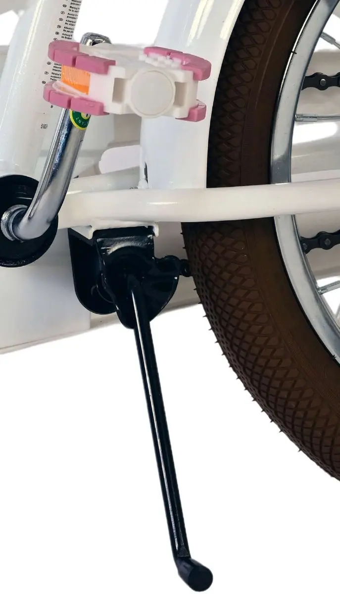 Volare Blossom Kinderfiets 16" - Meisjes - 1 Versnelling - Wit