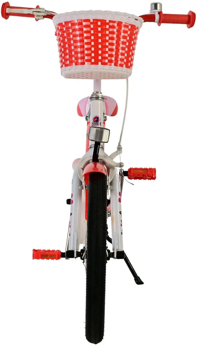 Volare Lovely Kinderfiets 18 inch - 1 Versnelling - Rood/Wit