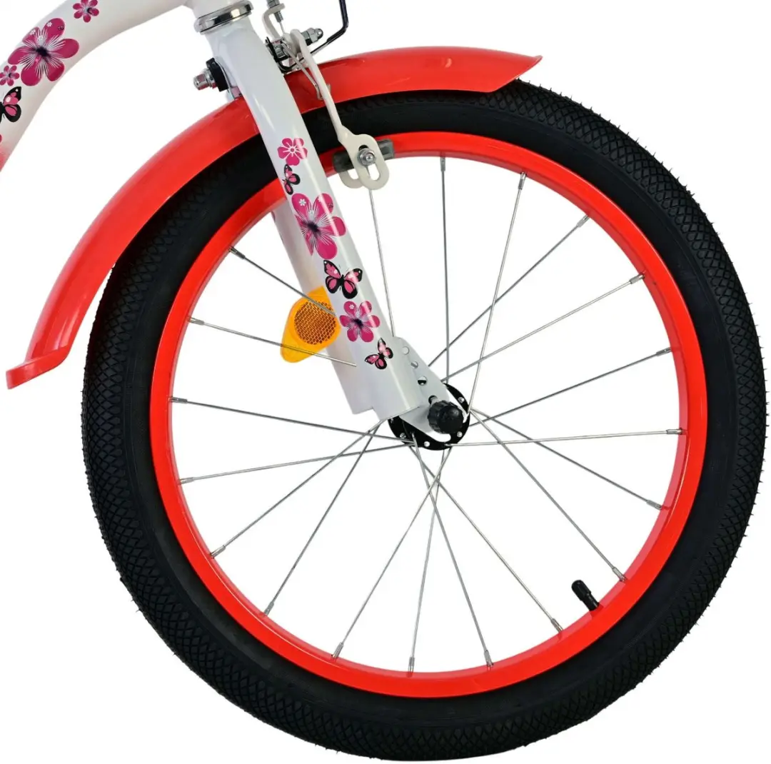 Volare Lovely Kinderfiets 18 inch - 1 Versnelling - Rood/Wit - afbeelding 6 van 6