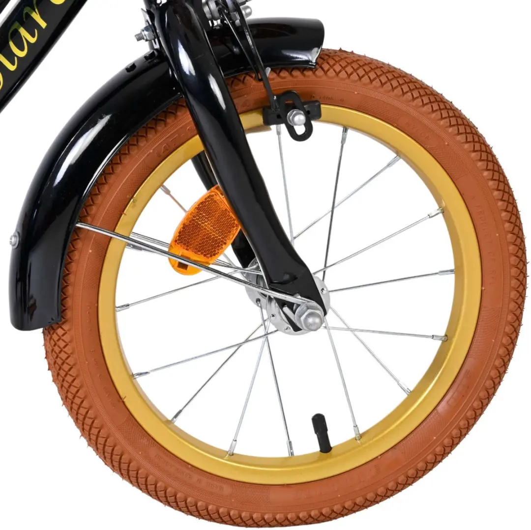 Volare Ashley Kinderfiets 14 inch - Zwart - afbeelding 6 van 6