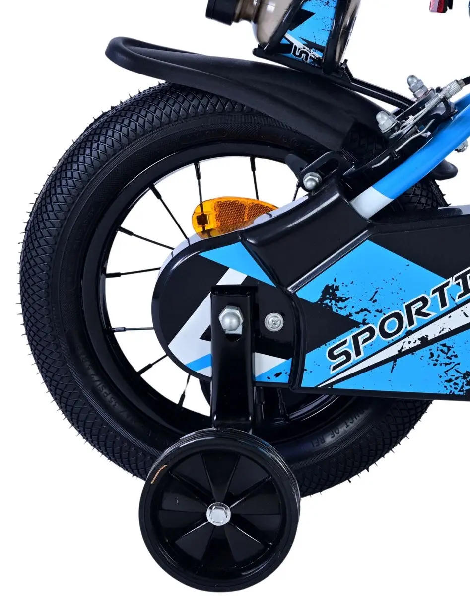 Volare Sportivo Kinderfiets 12 inch - Jongens - Blauw/Zwart