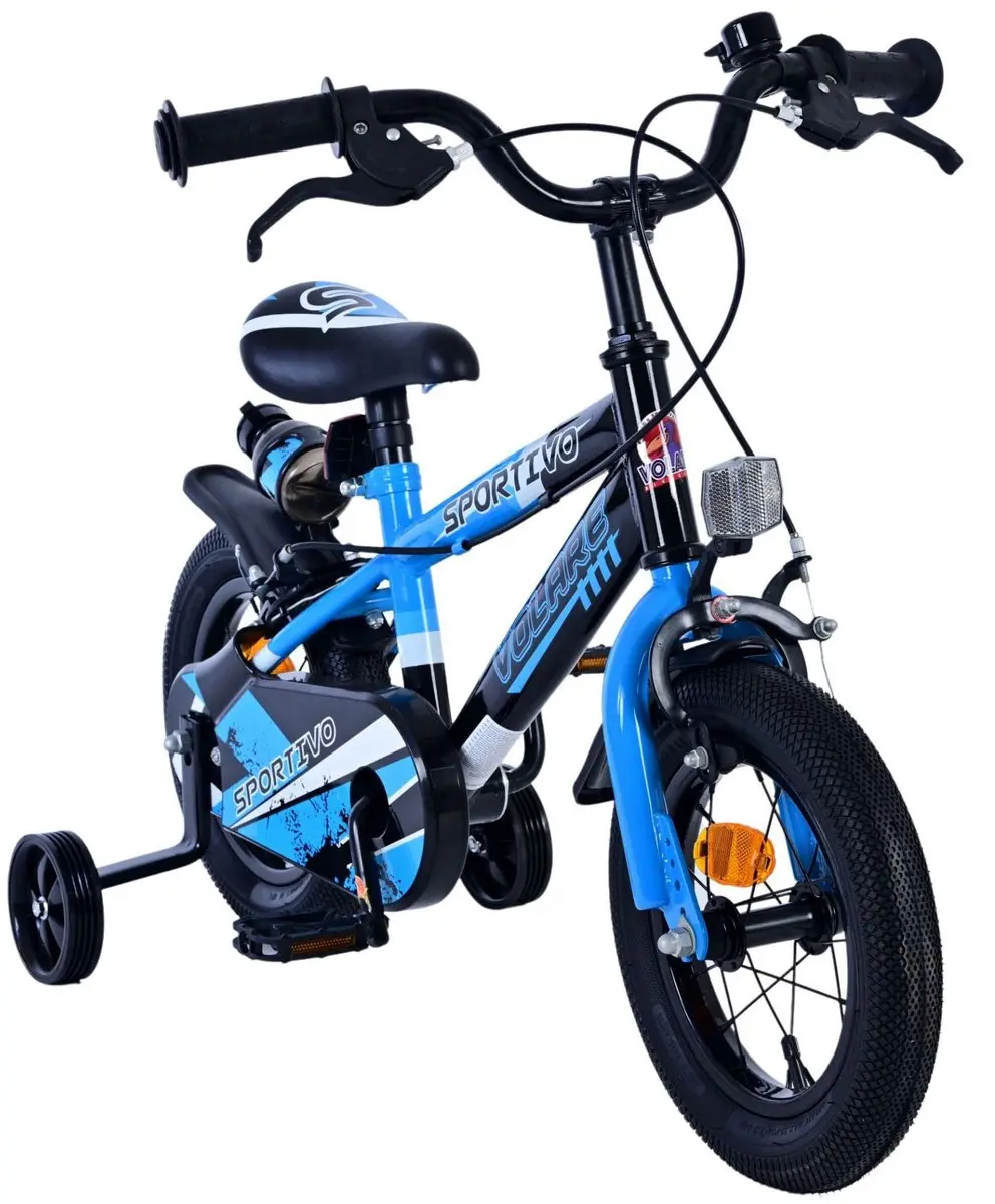 Volare Sportivo Kinderfiets 12 inch - Jongens - Blauw/Zwart
