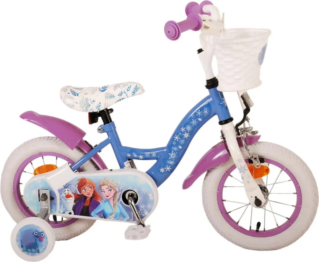 Volare Disney Frozen 2 Kinderfiets 12 inch - Blauw/Paars
