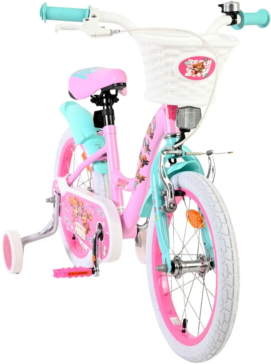 Volare Paw Patrol Kinderfiets 16 inch - Roze
