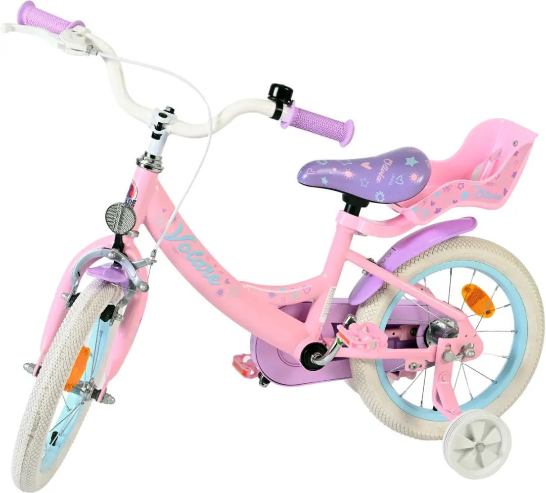 Volare Olivia Kinderfiets 14" - Roze - afbeelding 6 van 6