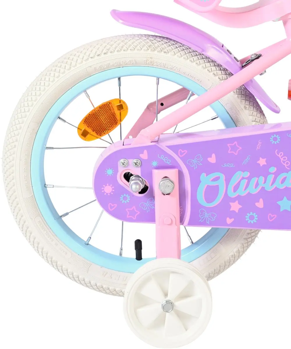 Volare Olivia Kinderfiets 14" - Roze