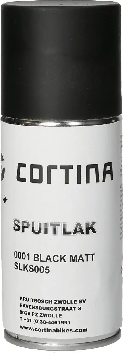 Cortina Spuitlak Mat Zwart 150ml