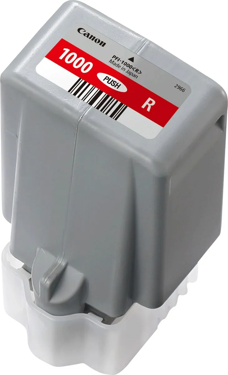 Canon PFI-1000 R Inktcartridge - 80ml - Rood
