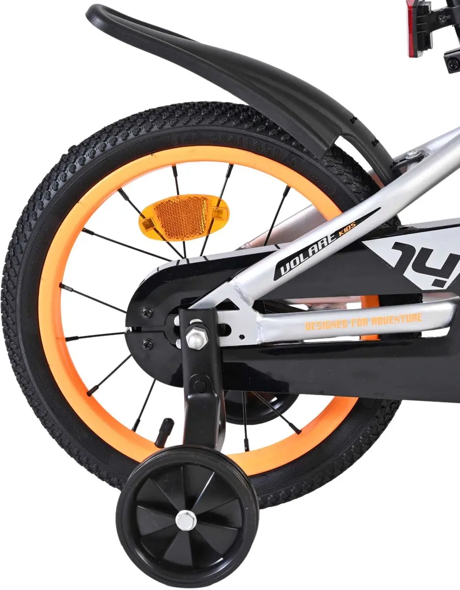 Volare Rocky Kinderfiets 14" - 1 Versnelling - Grijs - afbeelding 6 van 6