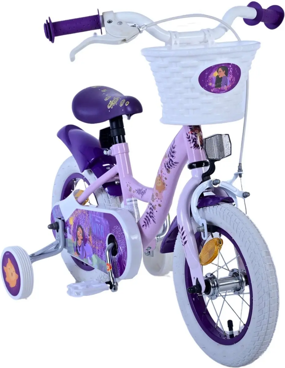 Volare Disney Wish Kinderfiets 12 inch - Paars