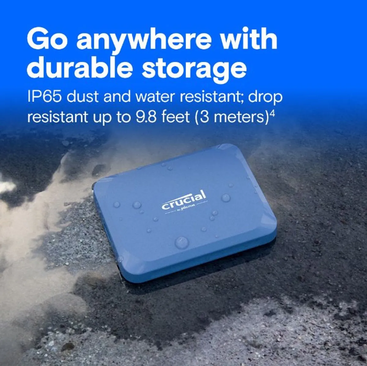 Crucial X10 4TB Blauw HDD