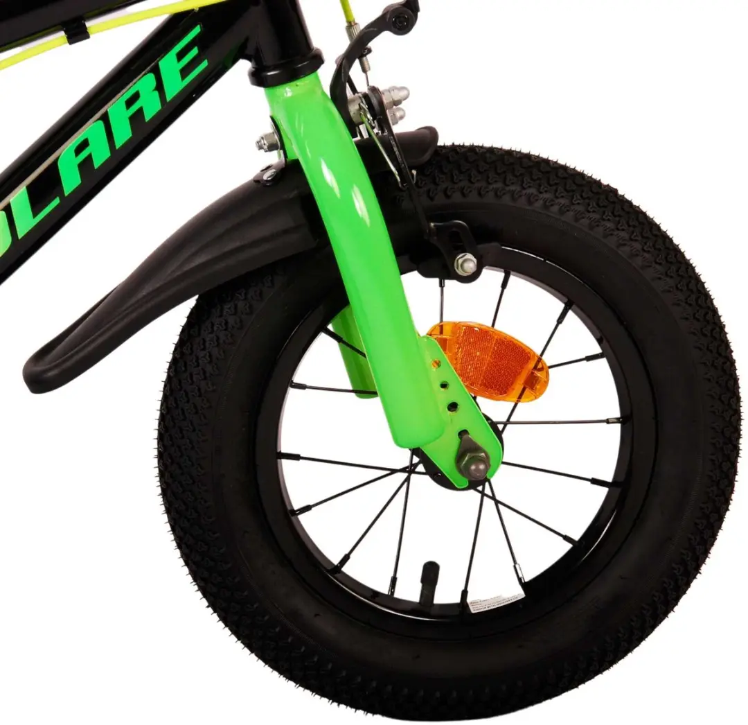 Volare Super GT Kinderfiets 12 inch - Groen - 2 Handremmen