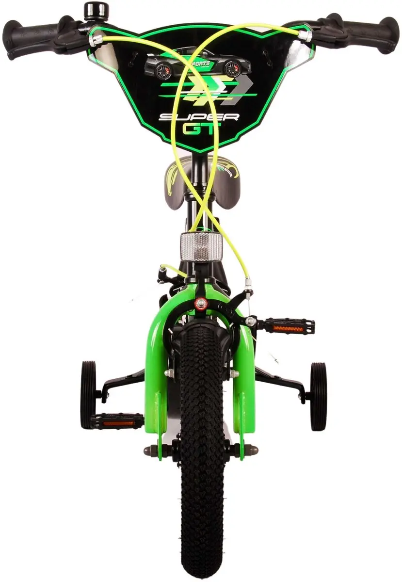 Volare Super GT Kinderfiets 12 inch - Groen - 2 Handremmen