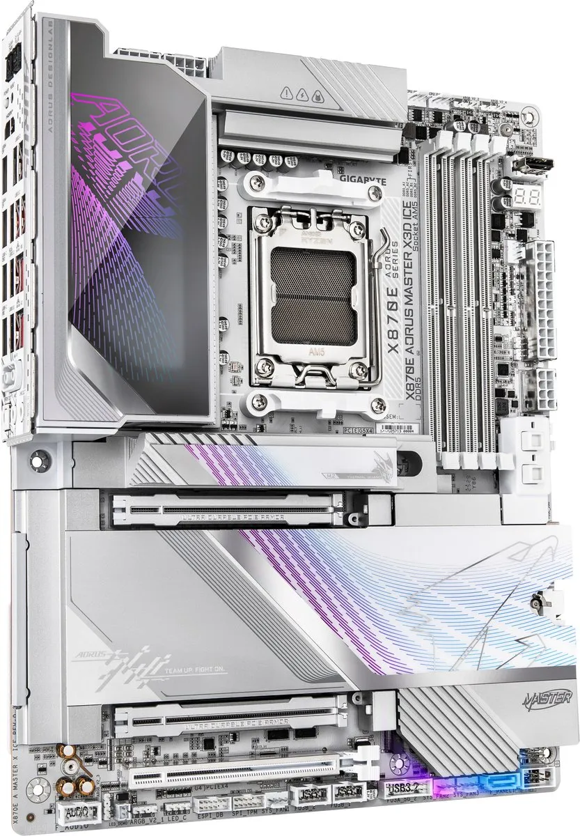 Gigabyte X870E AORUS MASTER X3D ICE - ATX Moederbord