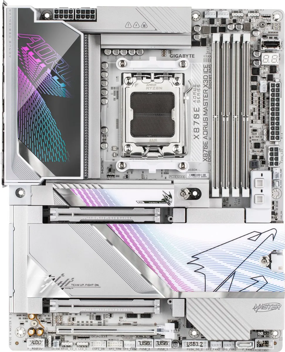 Gigabyte X870E AORUS MASTER X3D ICE - ATX Moederbord
