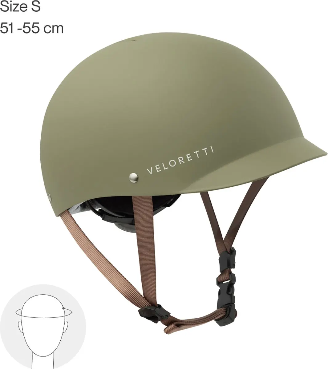 Veloretti Kinderhelm - Desert Moss S