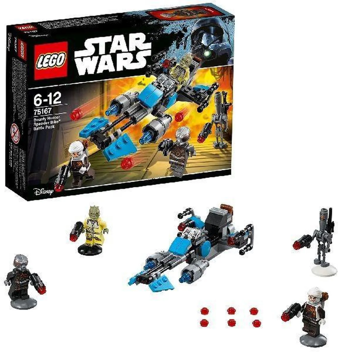LEGO Star Wars Bounty Hunter Speeder Bike Battle Pack 75167 - 3 Minifiguren - afbeelding 3 van 6