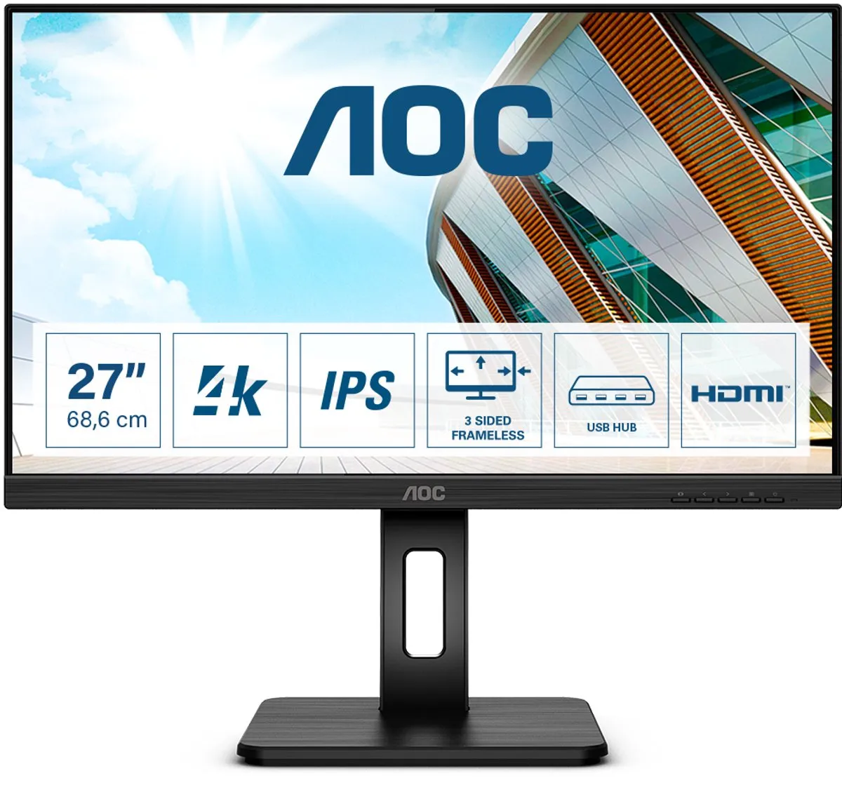 AOC U27P2 4K IPS Monitor 27 inch
