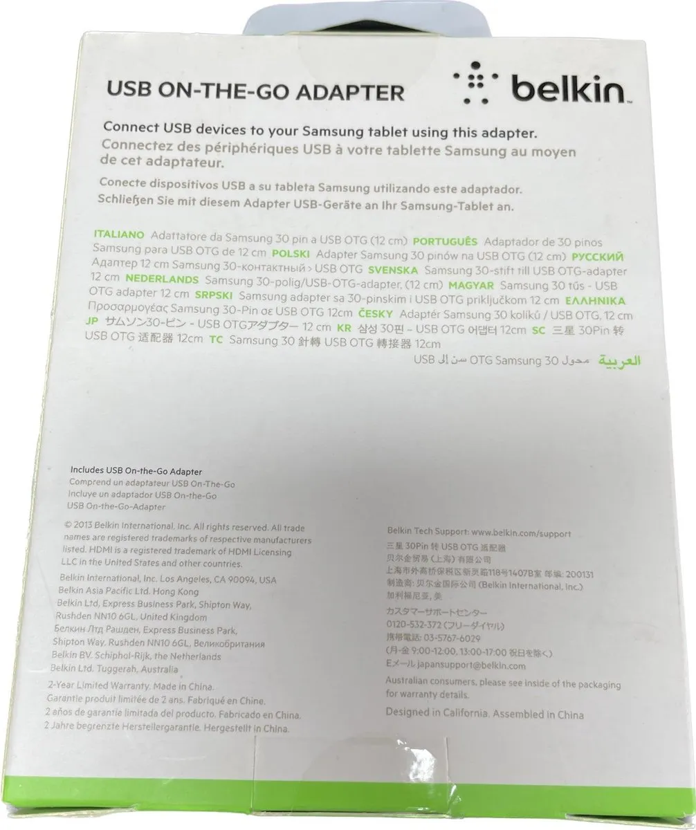 Belkin 30-pins naar Micro-USB Kabel F2CU015BTBLK - Zwart