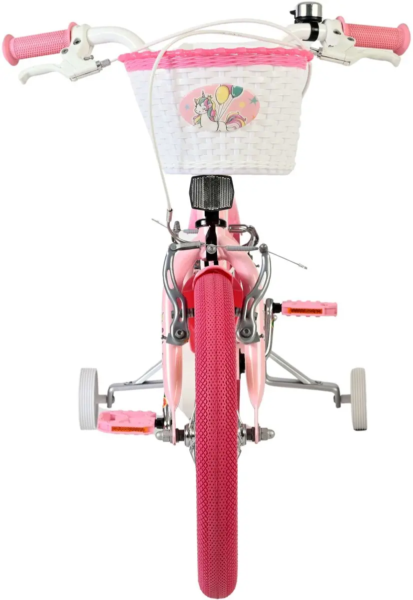 Volare Unicorn Kinderfiets 16 inch - Roze - Twee Handremmen