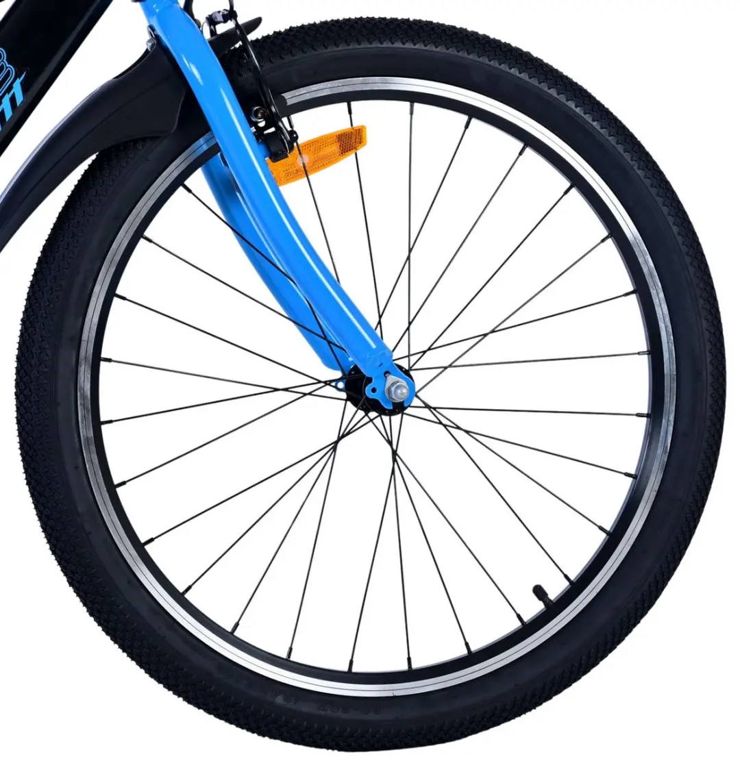 Volare Sportivo Kinderfiets 24 inch - 1 Versnelling - Zwart/Blauw - afbeelding 6 van 6