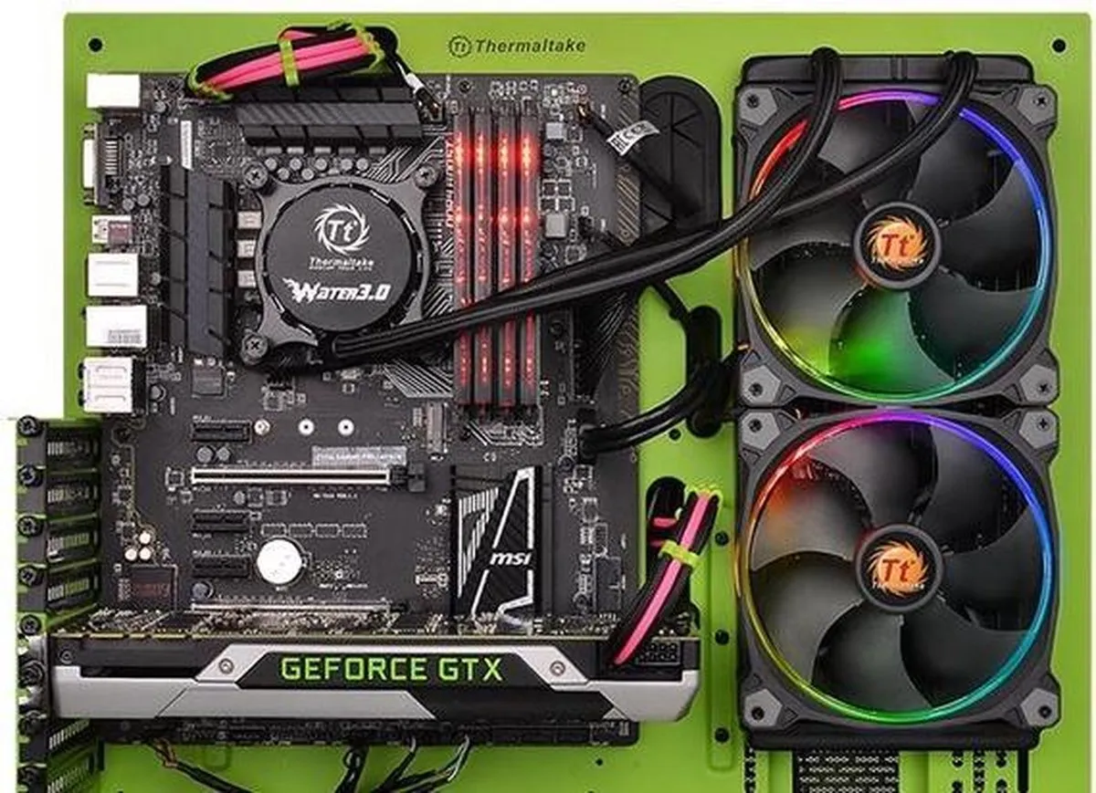 Thermaltake Water 3.0 Riing RGB 280 CL-W138-PL14SW-A - 2x 14cm Zwart
