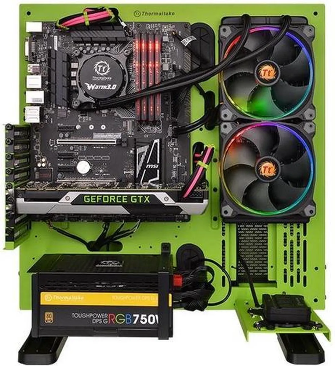 Thermaltake Water 3.0 Riing RGB 280 CL-W138-PL14SW-A - 2x 14cm Zwart