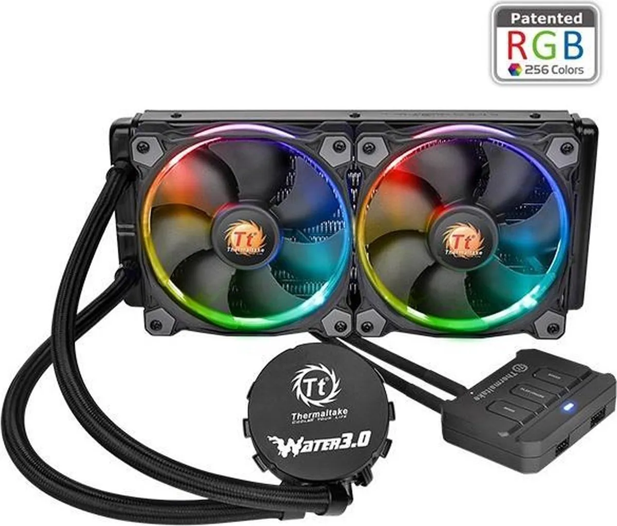 Thermaltake Water 3.0 Riing RGB 280 CL-W138-PL14SW-A - 2x 14cm Zwart
