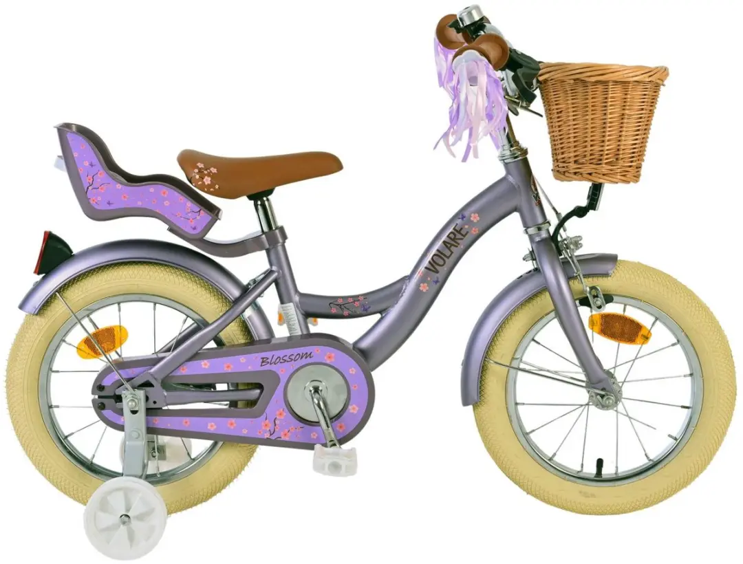 Volare Blossom Kinderfiets 14 inch - Paars