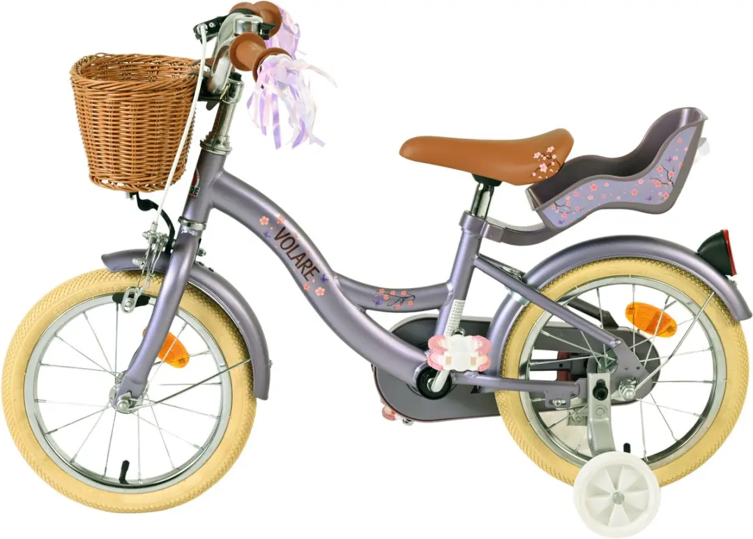 Volare Blossom Kinderfiets 14 inch - Paars