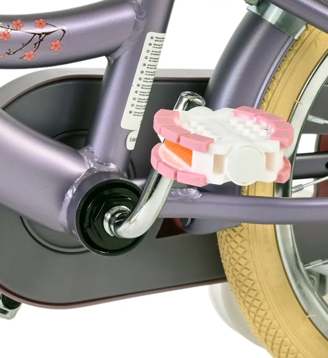 Volare Blossom Kinderfiets 14 inch - Paars