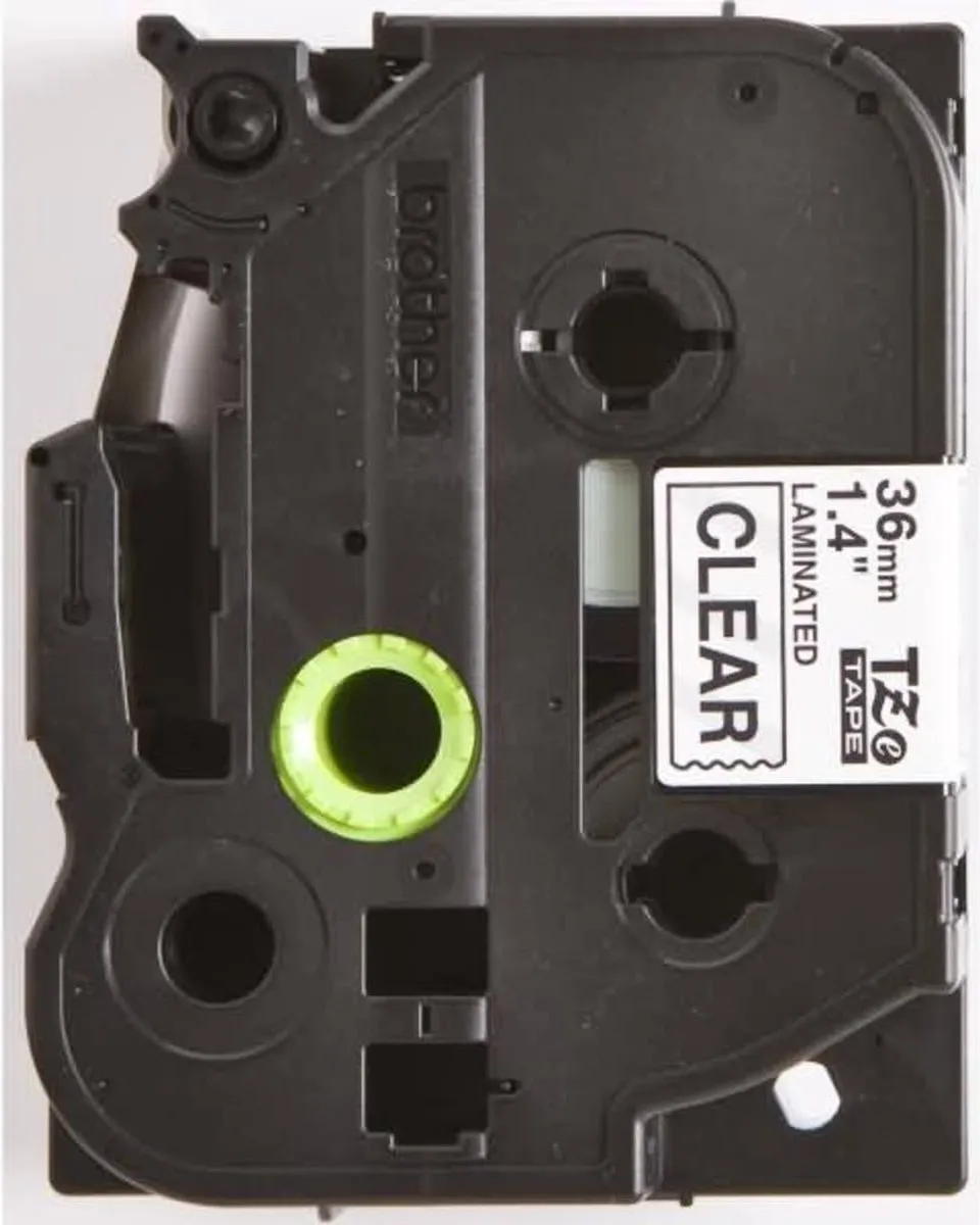 Brother TZe-161 Gloss Laminated Labels - 36mm - Zwart/Transparant - afbeelding 6 van 6
