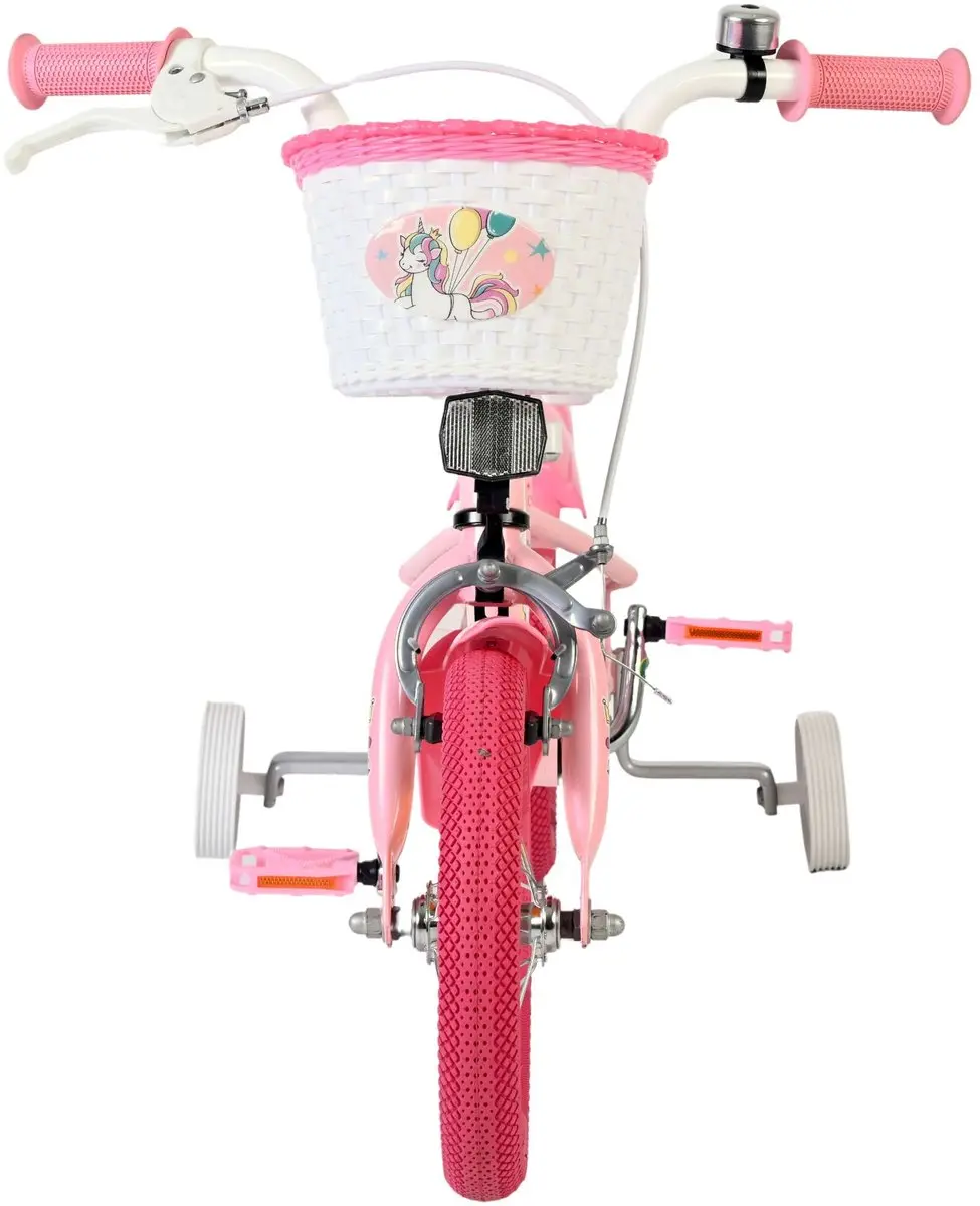 Volare Unicorn Kinderfiets 12" - Roze