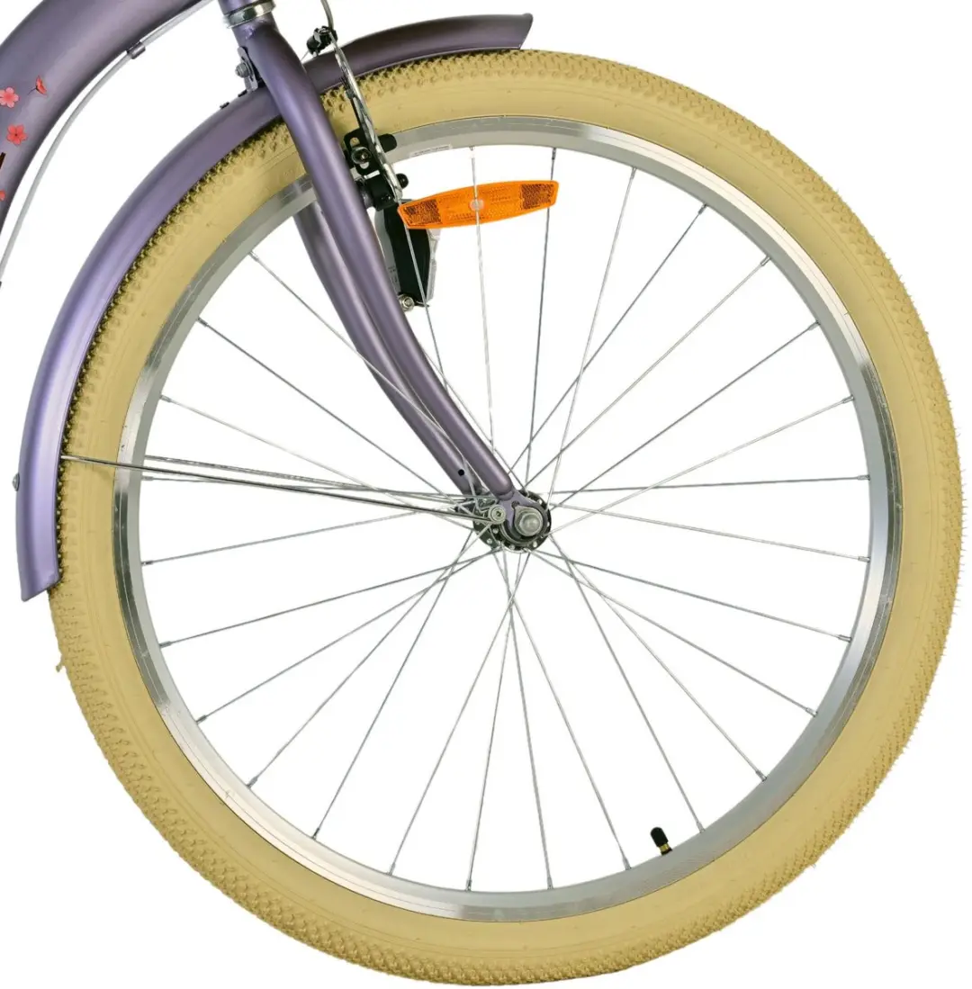 Volare Blossom Kinderfiets 26 inch - Paars - 1 Versnelling - afbeelding 6 van 6