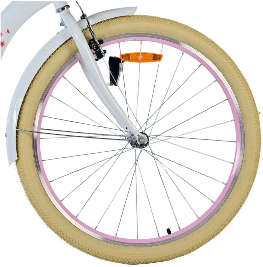 Volare Blossom Kinderfiets 26" - 1 Versnelling - Wit