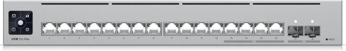 Ubiquiti USW-PRO-MAX-16 Netwerkswitch - 16 Poorten - Managed