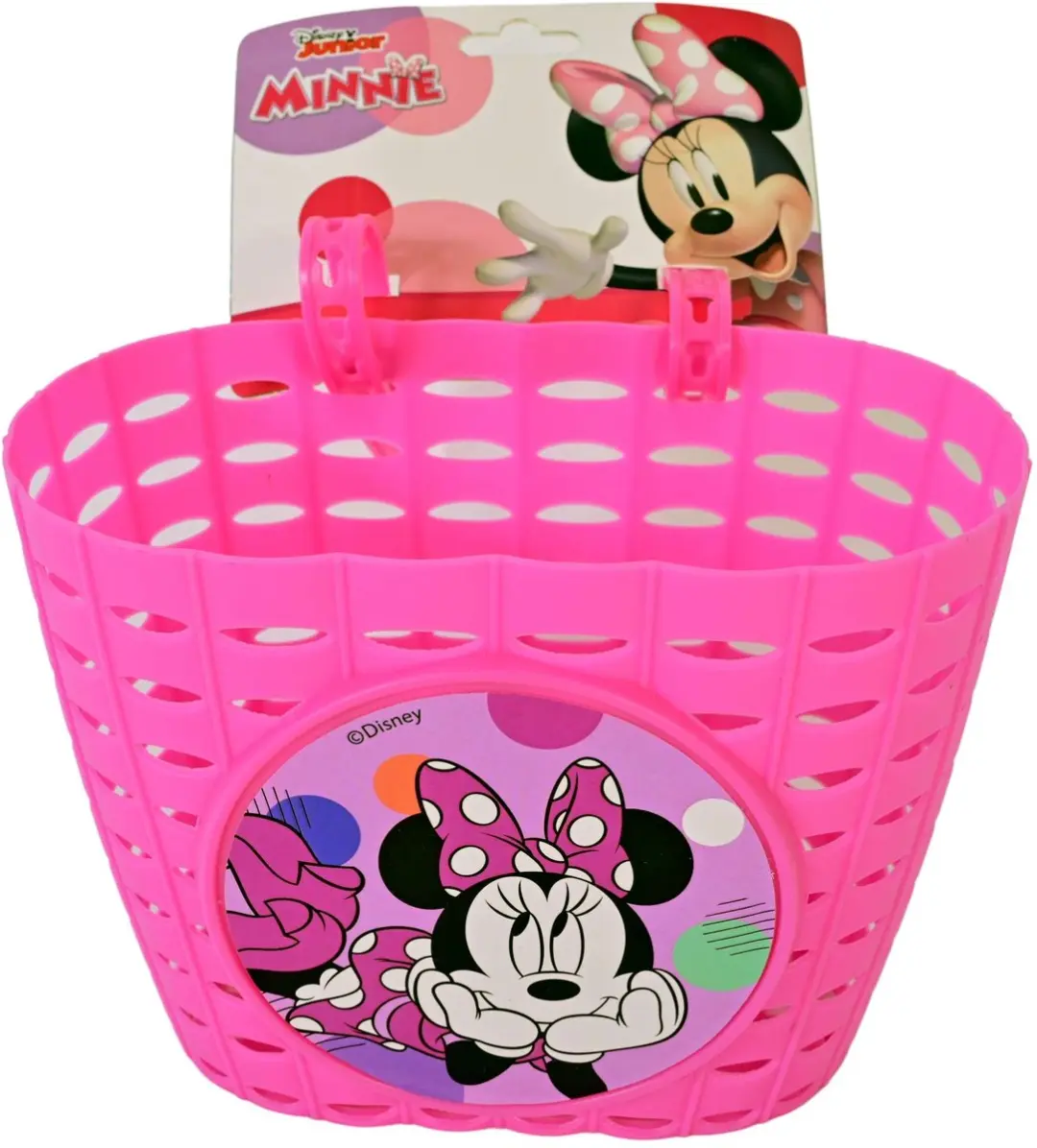Volare Disney Minnie Plastic Fietsmandje - Roze
