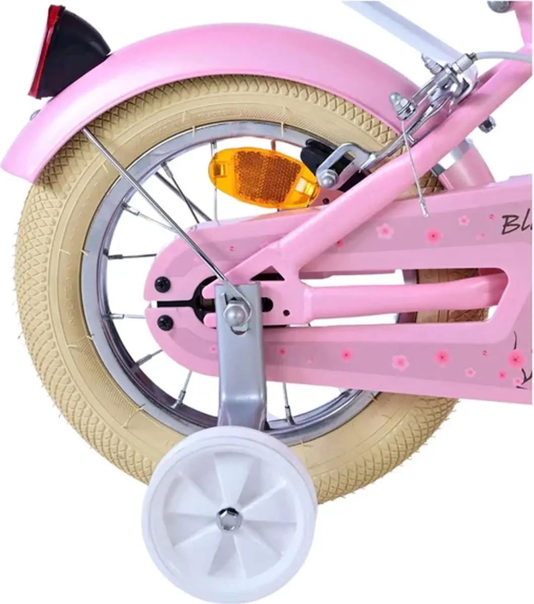 Volare Blossom Kinderfiets 12 inch - Roze - Twee handremmen