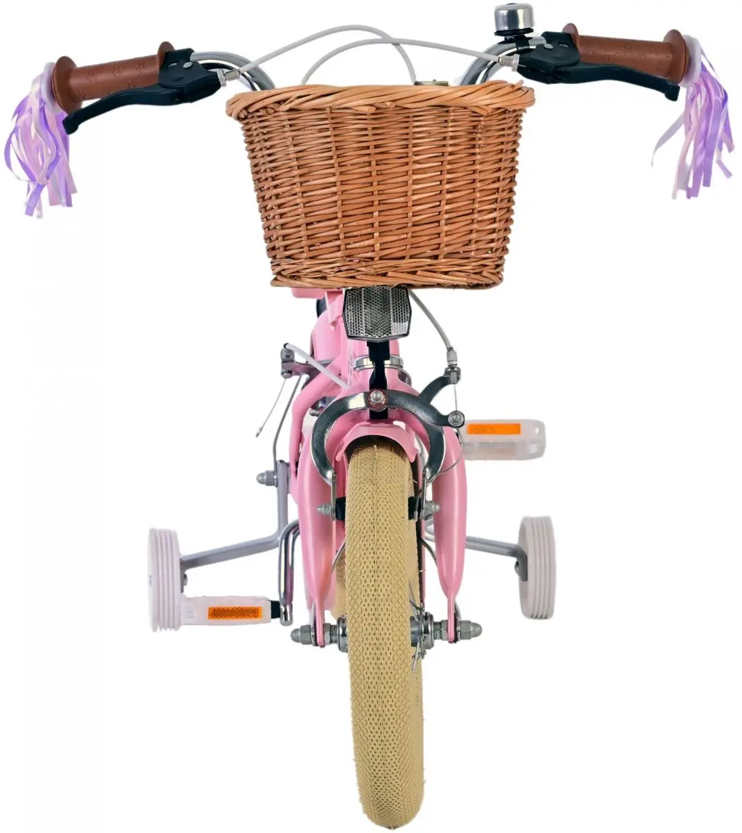 Volare Blossom Kinderfiets 12 inch - Roze - Twee handremmen - afbeelding 6 van 6