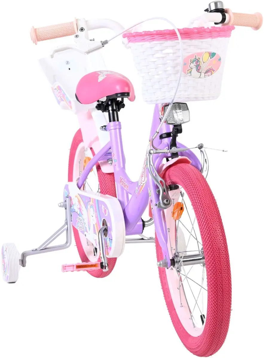 Volare Unicorn Kinderfiets 16 inch - Paars