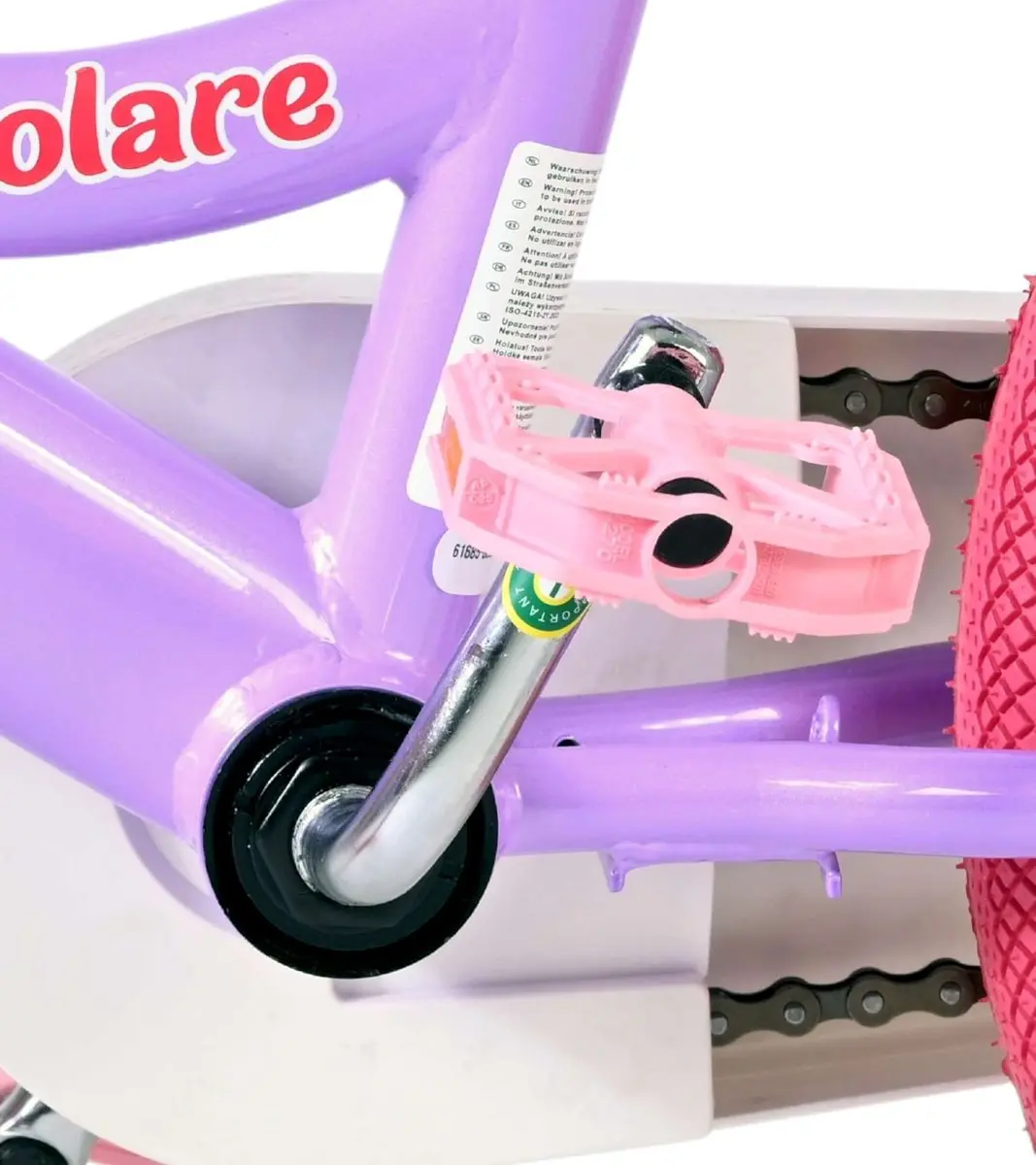Volare Unicorn Kinderfiets 16 inch - Paars