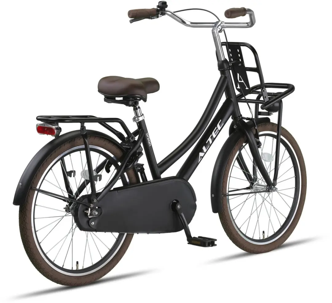 Altec Urban 20 Inch Transportfiets Meisjes - 1 Versnelling - Matzwart/Bruin