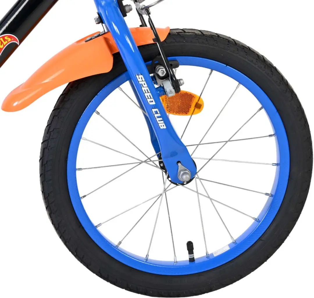 Volare Hot Wheels Kinderfiets 16 inch - Zwart/Blauw