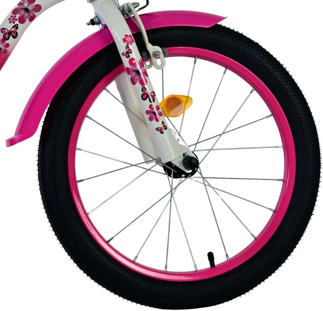 Volare Lovely Kinderfiets 18 inch - Roze/Wit - afbeelding 6 van 6