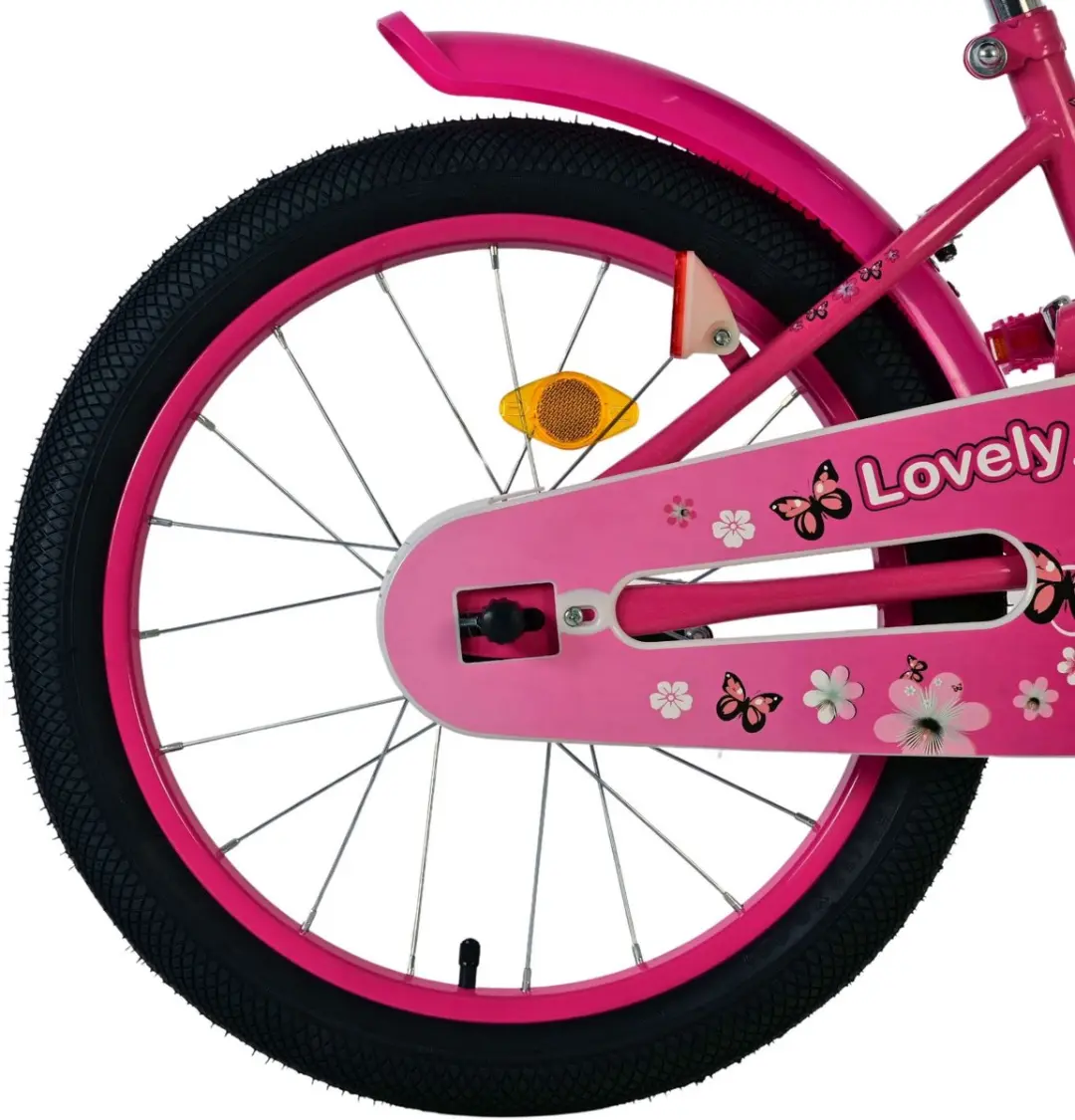 Volare Lovely Kinderfiets 18 inch - Roze/Wit
