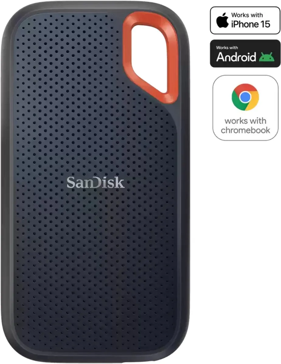 SanDisk Extreme Portable SDSSDE61-2T00-G25 Externe SSD 2TB - Zwart