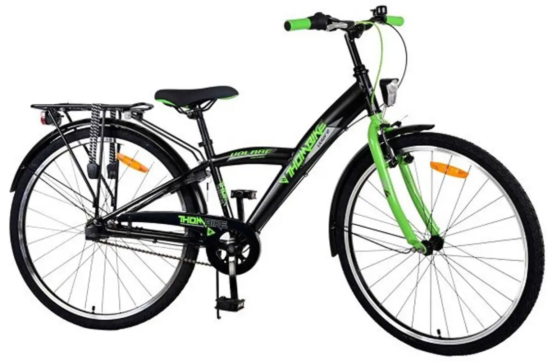 Volare Thombike Kinderfiets 26" - 3 Versnellingen - Zwart Groen